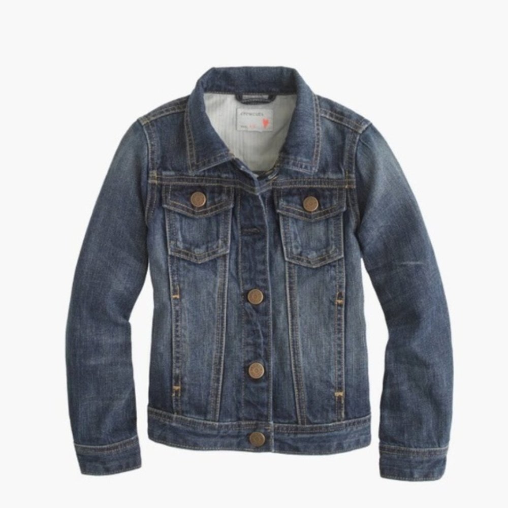 J Crew Crewcuts Girls Denim Jacket -  14